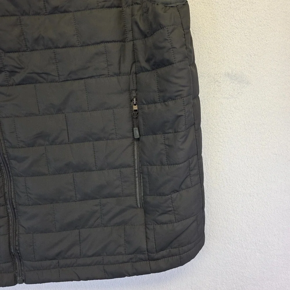 Mack Russo Puff Vest Men 2XL Black Full Zip Mock Neck Insulated Outwear Gorpcore